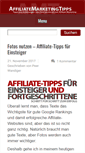 Mobile Screenshot of affiliate-marketing-tipps.de